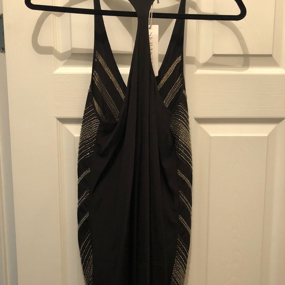 Black silk dress - Picture 6 of 7